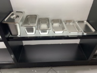 Edelstahl 201/304 Europäischer Stil Anti-Verklemmungs-Perforierte GN-Behälter 1/3 für Kühler Bain-Marie Hotel- und Restaurantbedarf