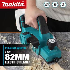 Outils électriques réglables à une main, profondeur de coupe pour le rabotage du bois et la finition des bords, raboteuse électrique sans fil <span class=keywords><strong>Makita</strong></span> sans balais - Product Image 6