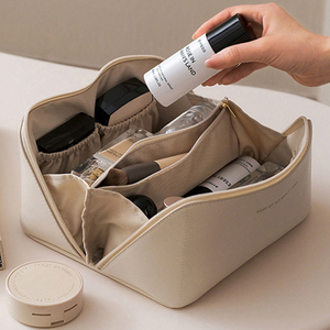 New Large Capacity Travel Cosmetic Storage Bag Organizer Waterproof PU Leather <b>Makeup</b> <b>Case</b> Professional Box for Women Luxury - Product Image 4