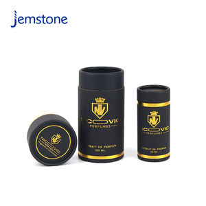 Tube en carton personnalisé conteneur boîtes cosmétiques emballage cylindrique luxe noir Kraft huile essentielle bouteille parfum papier tube - Product Image 3