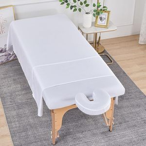 Vente en gros Drap-housse de table de massage en microfibre 130gsm blanc, Drap plat blanc pour SPA - Product Image 4