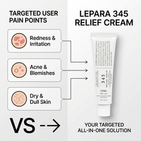 Crème hydratante coréenne pour soins de la peau en marque blanche, 345+cream Creme Crema Original Unidad Relife DR Face 345, Ensemble de crèmes apaisantes pour Althea