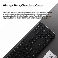 Rapoo X260S Combo Clavier et Souris Sans Fil 2.4G Souris Silencieuses 13 Touches Multimédias 1000 DPI Autonomie de 12 Mois pour Ordinateur Portable de Bureau