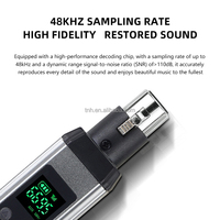 TNH U3 UHF Système émetteur-récepteur audio sans fil Adaptateur micro XLR Émetteur et récepteur pour microphone dynamique filaire 48v