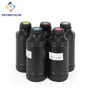 CMYK White 250ml/500ml UV Curable Inks MSDS Certification ICC Curve Professional Inkjet Inks For UV Flatbed Printers