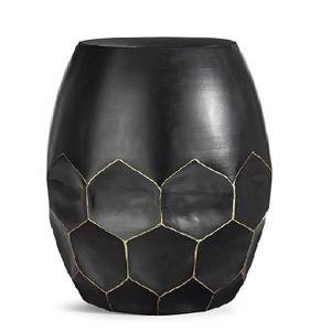 Hammered Design Unique Style Rounded Shape Ottoman <b>Bench</b> Sitting Stool For Garden Furniture Decoration Accessories Sitting Stool - Product Image 6