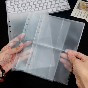10 Sheets A5 Binder Matte Inner Page Sleeves Single Side 6 Ring Loose Leaf Photo Card Holder Kpop Photocard Collect Book Refills