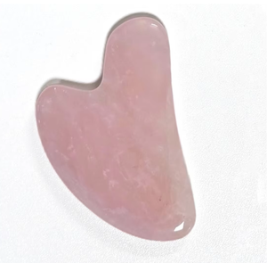 Gua Sha de cuarzo rosa y jade - Product Image 1