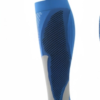 Chaussettes de compression montantes en maille ventilée avec soutien de mollet pour le marathon, le basketball et l'entraînement en extérieur
