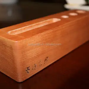 Portalápices ecológico Producto de madera para lápiz de escritorio Portalápices de madera