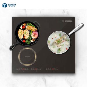 Fornello a induzione con pentola calda da incasso per interni senza fumo e griglia per barbecue per ristorante - Product Image 4