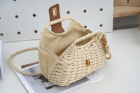 Sac à main en paille tressé fait main, sac de plage d'été, sac à bandoulière moderne et classique pour les vacances, nouveau produit tendance de l'été