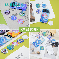 Support de téléphone universel en plastique avec anneau de maintien rotatif à 360 degrés, étanche, motif art populaire, pour sublimation, vente en gros Subbank