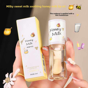 Baume à Lèvres Végétal aux Herbes Saveur Pêche Blanche Lait Miel Huile Essentielle Hydratante pour Lèvres pour Hommes Femmes Étudiants Vente en Gros avec Étiquetage - Product Image 2