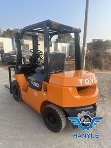 رافعة شوكية تويوتا يابانية مستعملة طراز FD30 بمحرك ديزل، ارتفاع 3 أمتار، تم اختبارها ومعتمدة، بحالة جيدة، متوفرة في المخزون، بسعر رخيص للبيع - Product Image 5