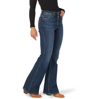 Taille haute femmes Denim pantalon solide mode moustache pantalon moustache Vintage décontracté Flare jean