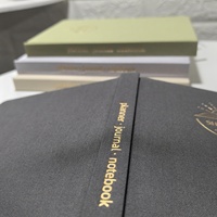 Carnet à couverture rigide en tissu lin A5 Sidaixue, fabrication directe, fournitures de bureau personnalisées avec boîte cadeau