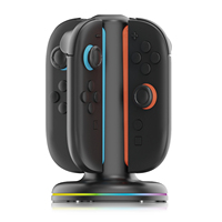 Station de charge RGB pour Nintendo Switch 2, charge rapide, support vertical magnétique pour manettes de jeu