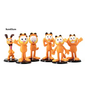 Figura de gato de PVC por encargo de fábrica, figura coleccionable de gato Garfield, figura de acción de Garfield, colección de juguetes, regalo creativo