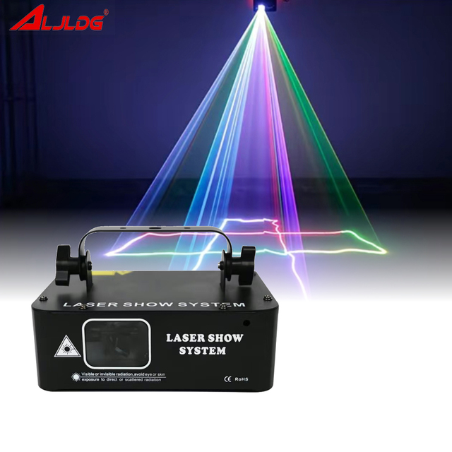 Factory Direct Scanning Laser Animation Laser Pattern Projector 1w Rgb Laser Light for Wedding Club Party Lighting Christmas bar