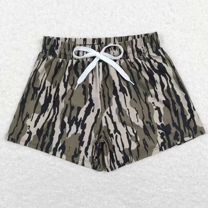 Pantalones Cortos Casuales para Niños Pequeños, Color Azul Marino y Verde Camuflaje, Transpirables, con Cintura Elástica y Bolsillos, Pantalones Cortos de Verano para Niños - Product Image 4