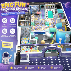 Global Shipping Commercial <b>Indoor</b> Playground Soft Play with <b>Slide</b> for International Business - Product Image 1