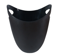 Seau à glace créatif en plastique transparent noir, jaune, bleu, champagne, 3,5 L, 5 L, pour bière, vin, restaurant, avec logo de marque personnalisé