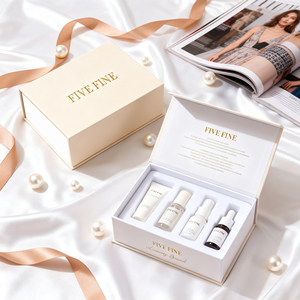 Boîte à rabat magnétique de luxe faite à la main <span class=keywords><strong>50ml</strong></span> 30ml, emballage cadeau magnétique, impression d'étiquettes, emballage pour coffret de soins de la peau - Product Image 6