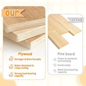 Caja <span class=keywords><strong>de</strong></span> Madera para Baby Shower, Personalizable, con Perchero, Cesta <span class=keywords><strong>de</strong></span> <span class=keywords><strong>Regalo</strong></span> para Recién Nacidos y Padres - Product Image 3