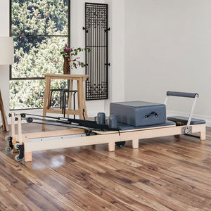 Reformer Pilates Pieghevole in Legno d'Acero, Struttura Compatta, Letto Portatile per Allenamento Pilates - Product Image 1