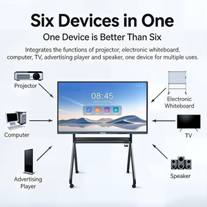 FVASEE OEM ODM 4K LCD Display 65 75 86 100 1 TV Interactive Flat Digital Whiteboard Touch Screen Smart <b>Board</b> - Product Image 2