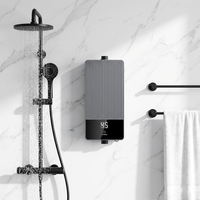 Chauffe-eau électrique sans réservoir intelligent thermostatique instantané compact pour salle de bain domestique douche chaude
