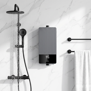 Chauffe-<span class=keywords><strong>eau</strong></span> électrique sans réservoir intelligent thermostatique instantané compact <span class=keywords><strong>pour</strong></span> salle de bain domestique <span class=keywords><strong>douche</strong></span> chaude - Product Image 1