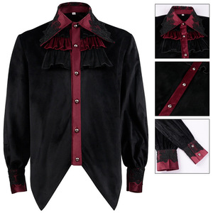Camisa Plisada <span class=keywords><strong>Hombre</strong></span> <span class=keywords><strong>Ropa</strong></span> Medieval Steampunk Victorian Inside - Product Image 2