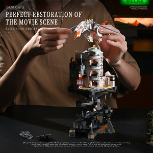 Mini Wizard Bank <strong>Building</strong> <strong>Model</strong> 1:8 Scale Plastic DIY Educational Toy Assembled Castle Block Toys JD026 - Product Image 4