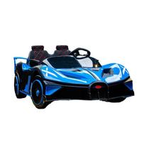 Scooter électrique Bugatti à 2 places pour enfants, voiture télécommandée avec bouteille de charge, roues en PU, pour garçons et filles