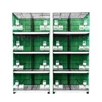 Cage d'élevage pour oiseaux, cage à perroquets naturelle, grande cage en métal moderne, cage à canaris multicouche pliable, cage d'élevage pour animaux de compagnie, plateau en plastique pour oiseaux