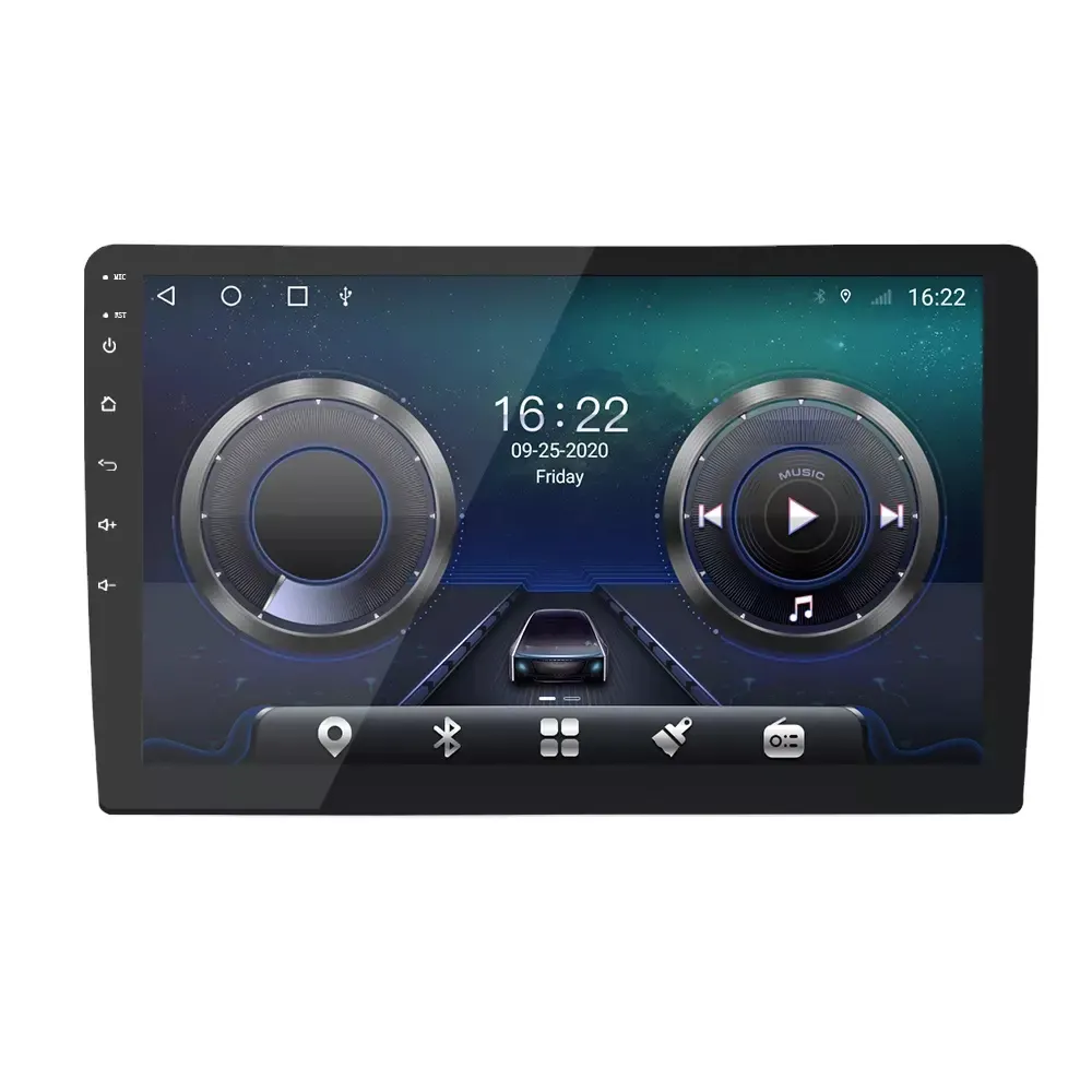 TS10 8core araba radyo 10.1 "IPS ekran 2 Din Android 10/11 araba Stereo UIS7862 4GB + 64GB ses Video HD arka görüş GPS DVD OYNATICI