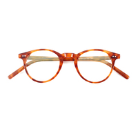 Montures de lunettes en acétate pour hommes à double pont avec lumière bleue