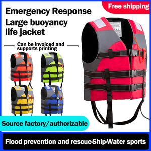 Jinteng gros <span class=keywords><strong>adulte</strong></span> professionnel natation travail d'urgence portable lumière marine flotteur néoprène gilets de sauvetage gilets de sécurité - Product Image 2