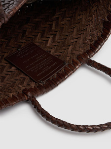 Custom High Quality Dragon Diffusion Bags Braided Leather Handmade Women Ladies PU Leather Woven <strong>Small</strong> <strong>Basket</strong> Tote Bag Handbag - Product Image 6