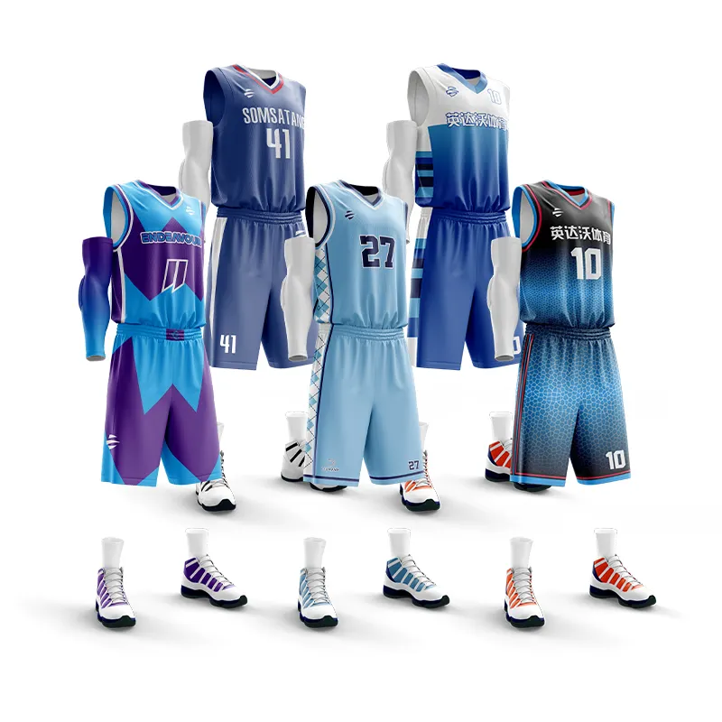 Новейший дизайн 2019, оптовая продажа, трикотажные изделия для баскетбола всех размеров