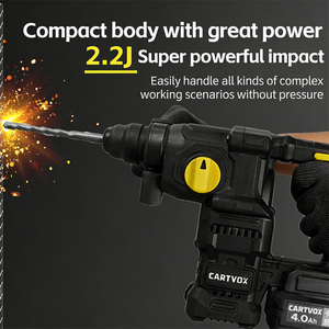 <span class=keywords><strong>Marteau</strong></span> perforateur sans fil 3-en-1 CARTVOX 20V, outil multifonction pour percer et cisailler le <span class=keywords><strong>béton</strong></span> - Product Image 3