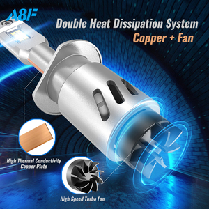 Mini H1 LED ánh sáng H7 H11 Sương Mù Ánh sáng độ sáng cao xe đèn pha Bóng đèn 6500K Nhiệt độ màu Hệ thống quạt làm mát mới cho phù hợp - Product Image 2