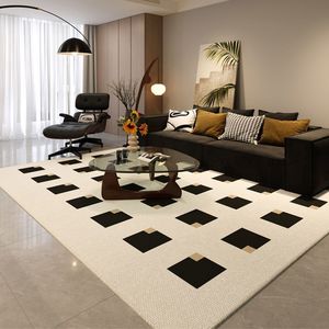 Alfombra de Lujo Estilo Americano para Sala de Estar, Rectangular, Moderna, Resistente a las Manchas, para Sofá, Mesa de Centro - Product Image 3