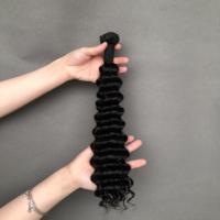 Pure Remy Hair Bundles Deep Wave Color negro natural Super Double Drawn Quality