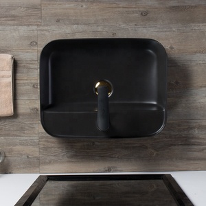 Salle de bain Lavamanos Vanity <span class=keywords><strong>Vasque</strong></span> Sanitaire Évier Carré Céramique Comptoir Art Lavabo - Product Image 5