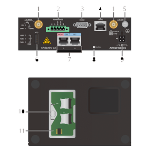 HW AR502EG-La 50010442 Gateway Industrial IoT 1RS485/RS422,1RS232,6DI/DO,2GE, Router de Acceso 4G LTE - Product Image 2