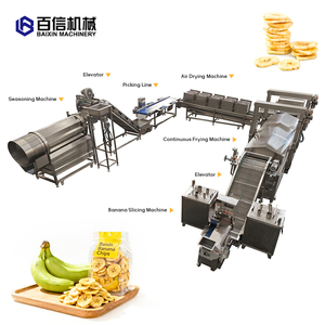 Ligne de production semi-automatique de chips de banane à économie d'énergie avec acier inoxydable 304 pour les chips de banane frites et les collations - Product Image 2