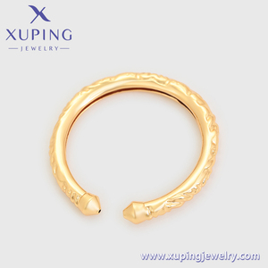 A00359098 Xuping Jewelry CZ 18K chapado en oro Moda de lujo pesado esculpido pulsera Lisa damas Cobre ambiental - Product Image 5